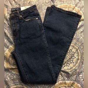 *New* On 34th Flare Leg High Rise Dark Wash Jeans Size 10